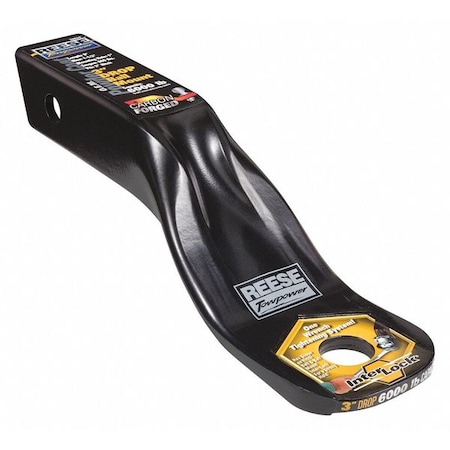 Reese Draw Bar, 3" Drop, 3-1/4" W, Powder Coated 7062911