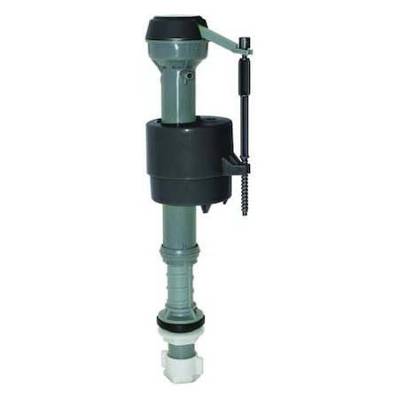 Zoro Select Fill Valve, Plastic, Gray 40202
