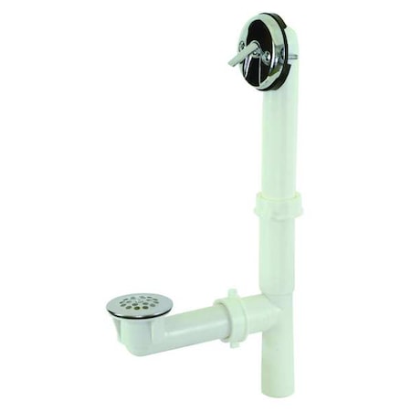 Zoro Select Trip Lever, Silver, Pipe 1-1/2" dia. 35213