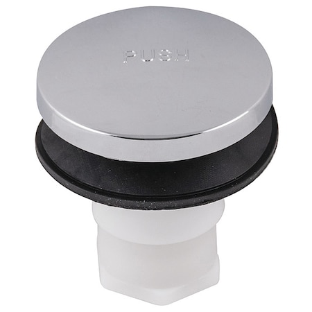 Zoro Select Tip-Toe Drain Stopper, Silver 35227