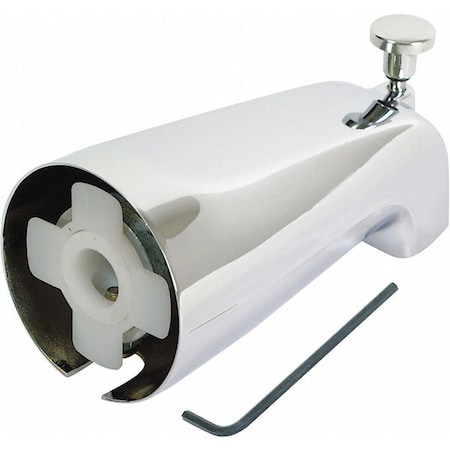 Zoro Select Diverter Spout, 5-3/8" L, Chrome Finish 15089