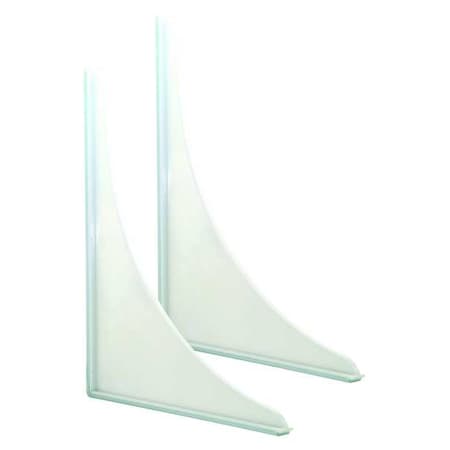 Zoro Select Shower Splash Guard, 9" L, Unfinished, PR 15261