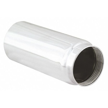 Zoro Select Escutcheon Sleeve, 2-5/16"L, Chrome Finish 32683