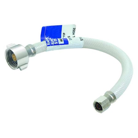 Zoro Select Supply Line, 7/8" Outlet, 3/8" Inlet Size 48145