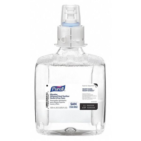 Purell Hand Sanitizer, Cartridge, 1200mL, Foam, PK2 6450-02