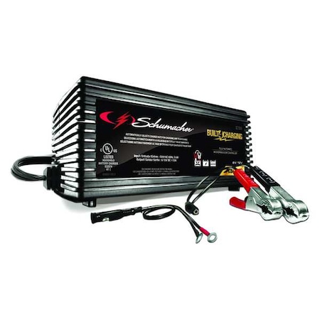 Schumacher Electric 6/12V, 1.5A Battery Charger, 120VAC SC1355
