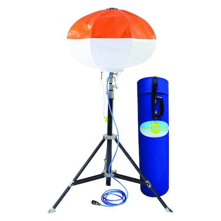 Powermoon Job Site Light, LED, Black/Orange PL600LED110V10FT
