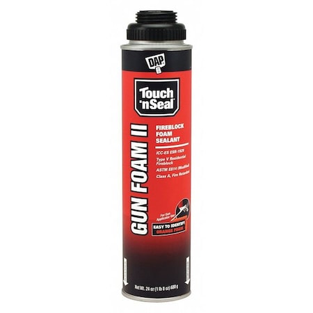 Touch 'N Seal Spray Foam Sealant, Caulk Gun Application Method Aerosol Can, Orange, 2-3:1 Expansion Ratio 7565000121