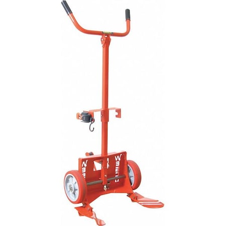 Wesco Drum Hand Truck, 1000 lb., Steel, Orange 240017