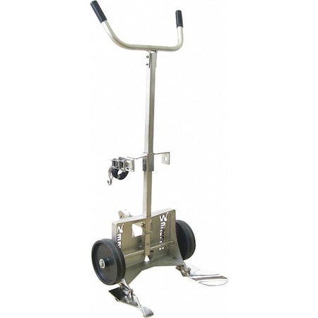 Wesco Drum Hand Truck, 1000 lb., 304 SS, Silver 240020