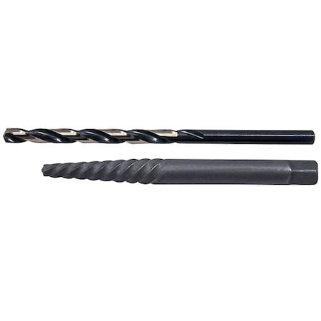 Cle-Line 2PC HD HSS Black & Gold Jobber Drill 5/64 and Screw Extractor No 1 Set Cle-Line 1864 C22311