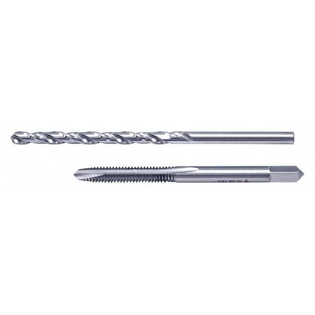Cle-Line 2PC 1 Each No 29 & No 8-32UNC HSS Jobber Drill and Spiral Point Plug Tap Set Cle-Line 1860 Bright C22304