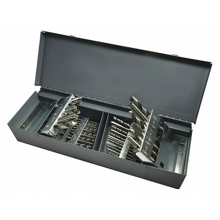Chicago-Latrobe 36pc HSS GP Bright Plug Hand Tap & Bright Jobber Drill Set HTGP/150D Greenfield Threading 330086