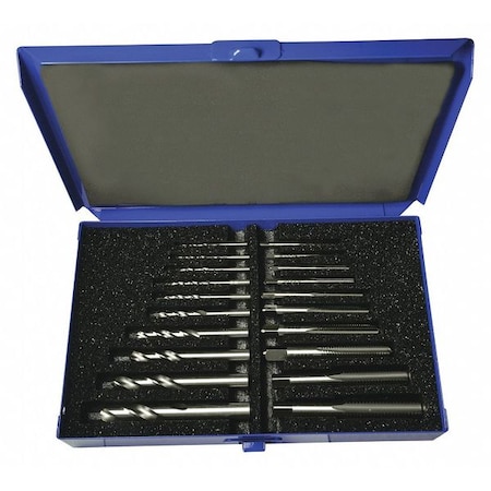 Chicago-Latrobe 20pc HS Bright Plug Hand Tap & Bright Screw Mach Drill Set HTGP/157 Greenfield Threading 330087