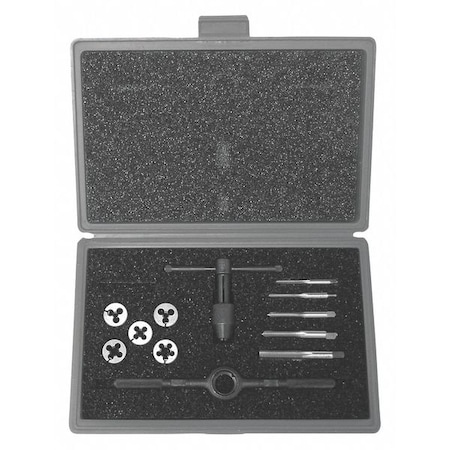 Chicago-Latrobe 13PC Plug Hand Taps and Round Adjustable Dies Set M6 To M12 420367