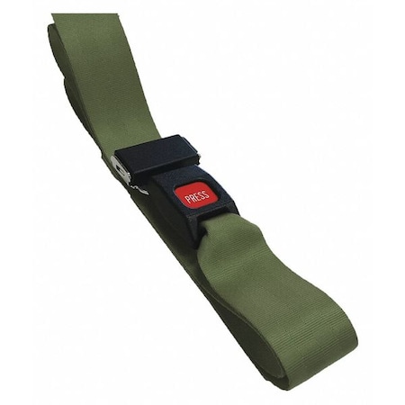 Dick Medical Supply Strap, Olive, 9 ft. L x 2-1/2" W x 3" H 11091 OD