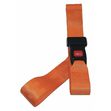 Dick Medical Supply Strap, Orange, 7 ft. L x 2-1/2" W x 3" H 11172 OR
