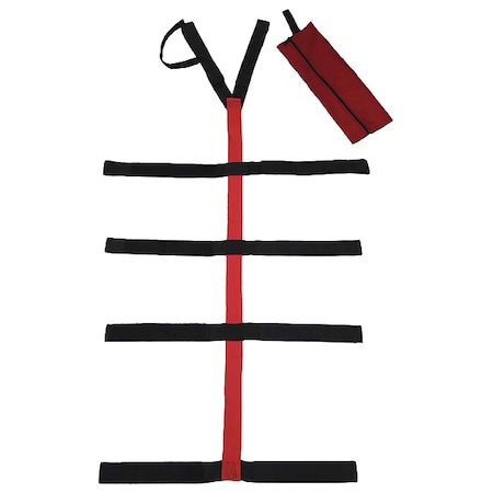 Dick Medical Supply Strap, Black x 4 ft. 7" L x 2-1/2" W 22000 BK/RD/CS