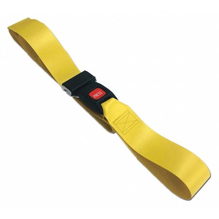 Dick Medical Supply Strap, Yellow, 7 ft. L x 2-1/2" W x 3" H 31071 YL