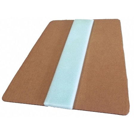 Dick Medical Supply Splint, Brn, Foam/Cardboard, 12" L x 11" W 61012MCF