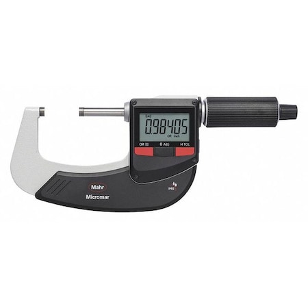Mahr Wireless Micrometer, 1 to 2"Range, Digital 4157101