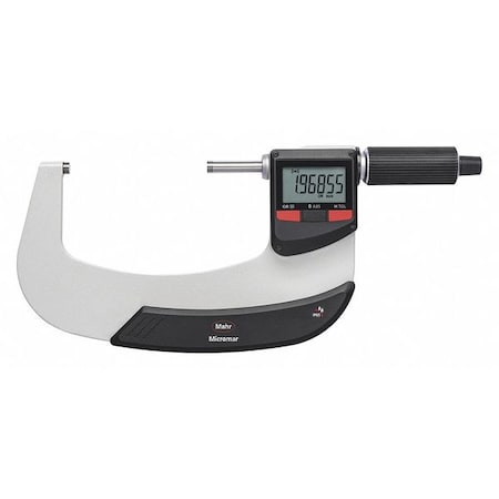 Mahr Wireless Micrometer, 3 to 4"Range, Digital 4157103