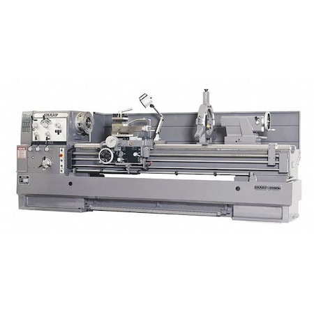Sharp Lathe, 220V AC Volts, 15 hp HP, 60 Hz, Three Phase 80 in Distance Between Centers 2280B