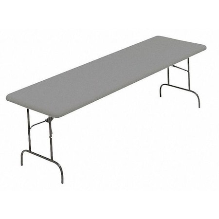 Iceberg IndestrucTable Commercial Folding Table, Charcoal Top and Frame, 30 in W x 96 in L x 29 in H 65537