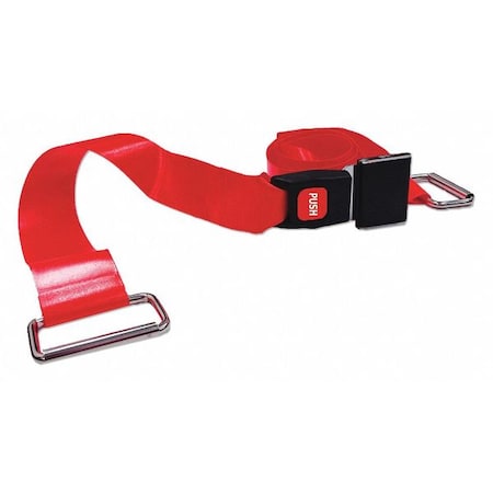 Dick Medical Supply Strap, Red, 5 ft. L x 2-1/2" W x 3" H 51652 RD