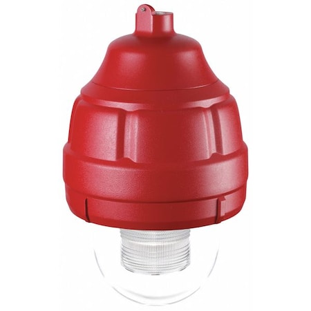 Federal Signal Strobe Light, Clear, Strobe Tube, 24V DC, 80 FPM, 8 27/32 in Dia., Surface FSEX-24PMC-MOD