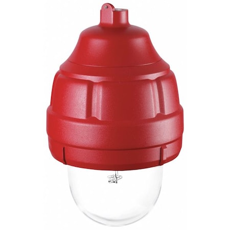 Federal Signal Strobe Light, Clear, Strobe Tube, 24V DC, 80 FPM, 8 13/16 in Dia., Surface FSEX-HI-MOD