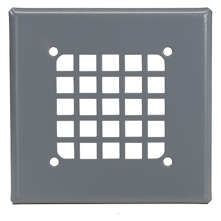 Federal Signal Flush Grille Cover, 6" W, 1/8" D, 6" H FG