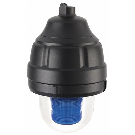 Federal Signal Strobe Light, Blue, Strobe Tube, 24V DC, 60 FPM, 8 13/16 in Dia., Surface 24XST-024B-MOD