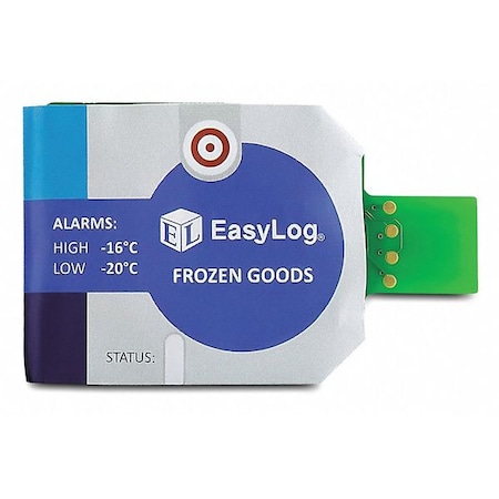 Lascar Chilled Goods Data Logger, 2.60" W, PK10 EL-CC-1-002 PK10