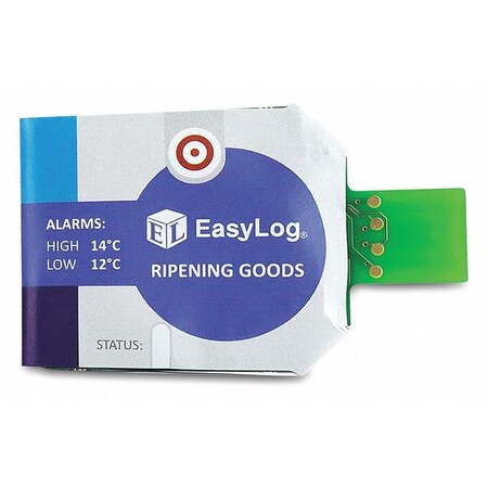 Lascar Chilled Goods Data Logger, 2.60" W, PK10 EL-CC-1-003 PK10