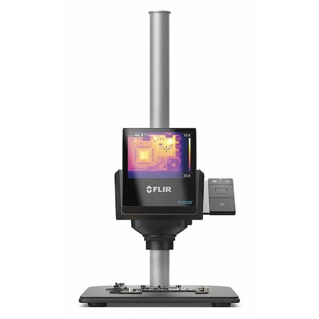 Flir Infrared Camera, No Laser Sighting Adjustable 0.10 to 1.00, -4 Degrees  to 482 Degrees F FLIR ETS320