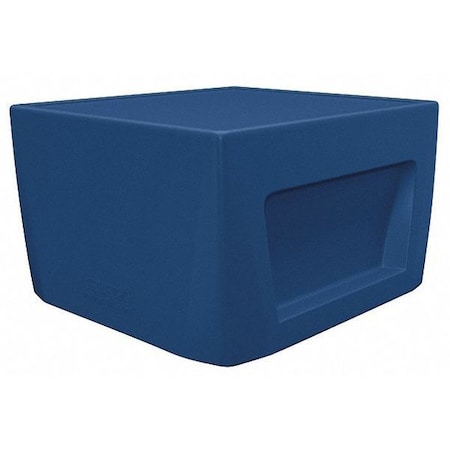 Cortech Square Utility Table, 23-3/4" W, 24" L, 14.75" H, Polyethylene Slate Blue 126484SB