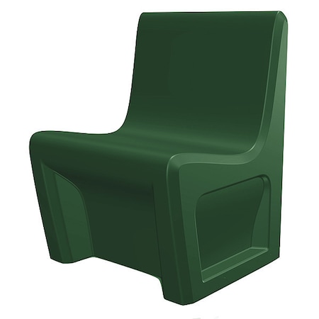 Cortech Sentinel Chair, Green Seat, Tan Back, 24 in W 24" L 33" H, Armless, Polyethylene Seat 116484GN