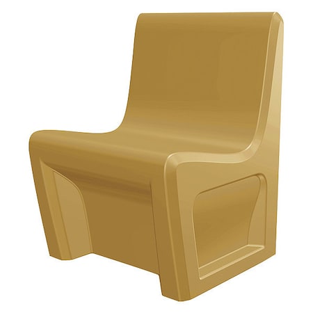 Cortech Sentinel Chair, Sand Seat, Tan Back, 24 in W 24" L 33" H, Armless, Polyethylene Seat 116484SD