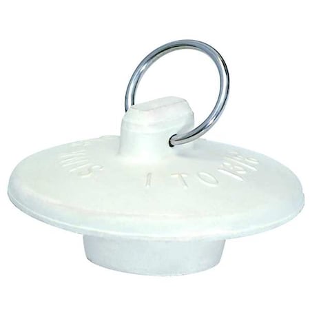 Zoro Select Stopper, White, Rubber, 1-3/8" Pipe Dia. 30107