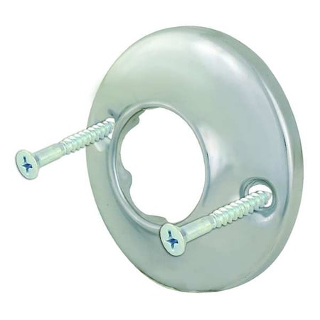 Zoro Select Shower Rod Flange, Chrome Plated, PR  15092