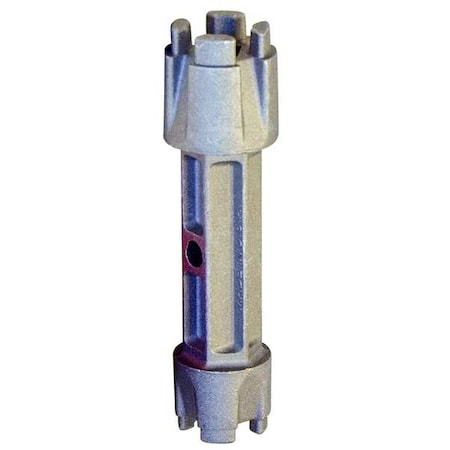 Zoro Select Tub Drain Wrench, M10-1.50, Stainless Steel, Stainless Steel Finish, 1 m Length 45089