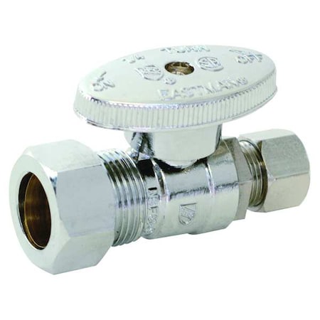 Zoro Select Supply Stop, Straight, 5/8" Inlet Size 10756lf