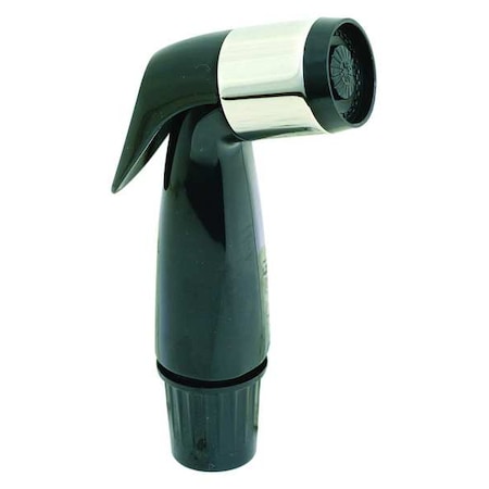 Zoro Select Spray Head, 5", Plastic, Black, For Faucets 30173