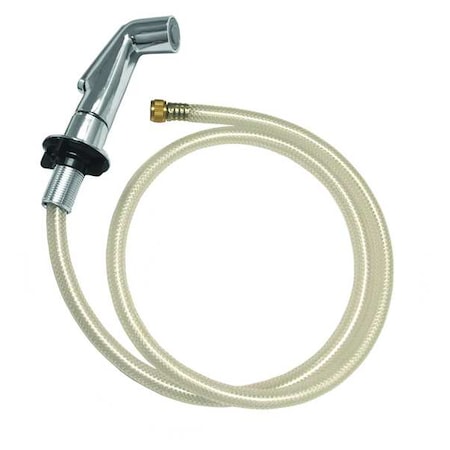 Zoro Select Side Spray Head with Hose, 5", Metal 30174