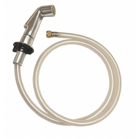 Zoro Select Side Spray Head with Hose, 5", Metal 30184