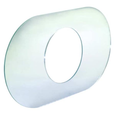 Zoro Select Cover Plate, 14" x 8", Acrylic, Chrome 34041