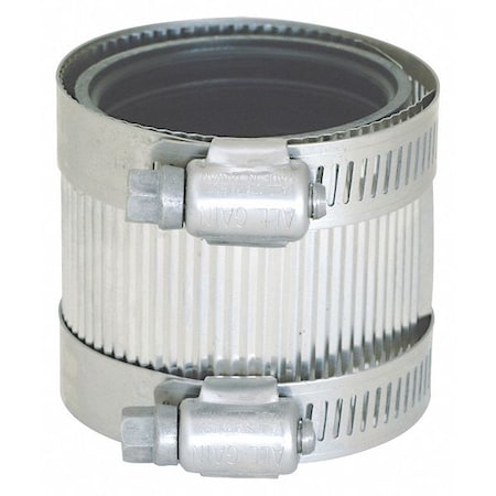 Zoro Select No Hub Coupling, Fitting 1-1/2" L 43401