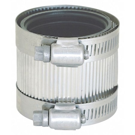 Zoro Select No Hub Coupling, Fitting 2" L 43403