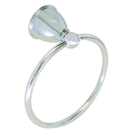Zoro Select Towel Ring, Metal, Brushed Nickel, 6 in w 16255